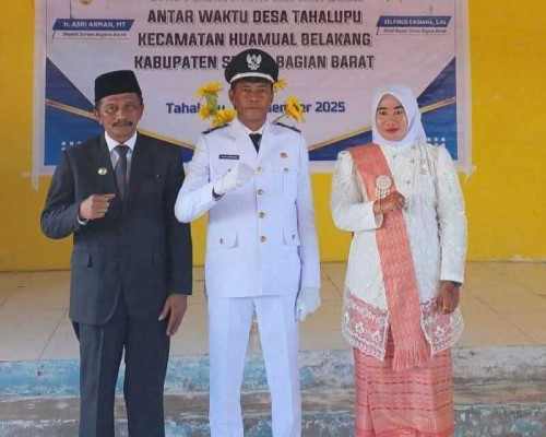 Kades Tahalupu Dilantik, Bupati Ingkatkan Jaga Kebersamaan