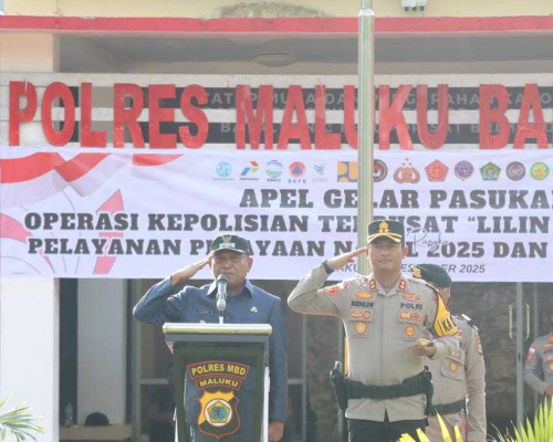 Polres MBD Gelar Apel Pasukan Operasi Lilin Salawaku 2025, Perkuat Sinergi Pengamanan Nataru