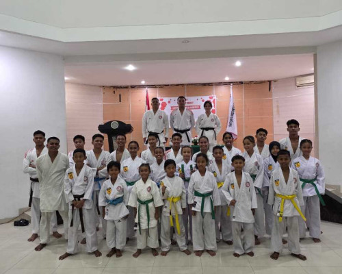 Perguruan Shindoka Maluku Gelar Ujian Kenaikan Sabuk