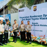 Dukung Operasional Polda Maluku, BNI Serahkan Satu Unit Mobil