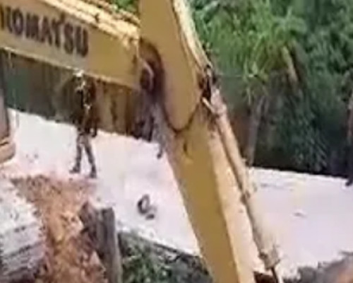 Jembatan Darurat Marbali Telah Rampung