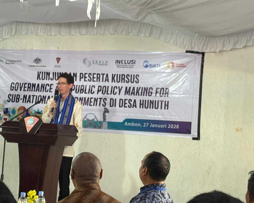 Peserta Studi Australia Awards dan SKALA Kunjungi Program INKLUSI di Hunuth Ambon Ambon