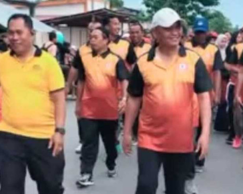 Jalan Santai KKSS Cerminan Harmonisasi di Aru 