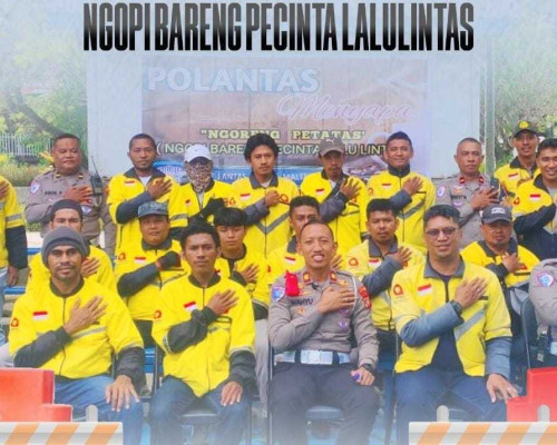 Setelah Ojol, Kini Giliran Komunitas Pecinta Lalin Digandeng Polantas Malteng