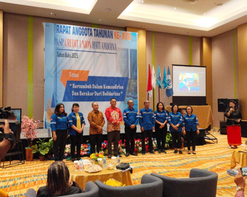 Buka RAT CU Hati Amboina, Patebang : Semua Harus Kreatif dan Inovatif dalam Pelayanan