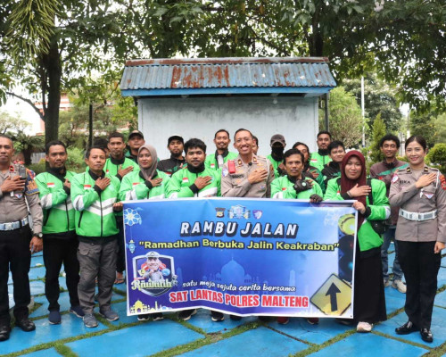 Wujudkan Pamahanu Nusa Tertib, Satlantas Polres Malteng Gelar Solid Rambu Jalan