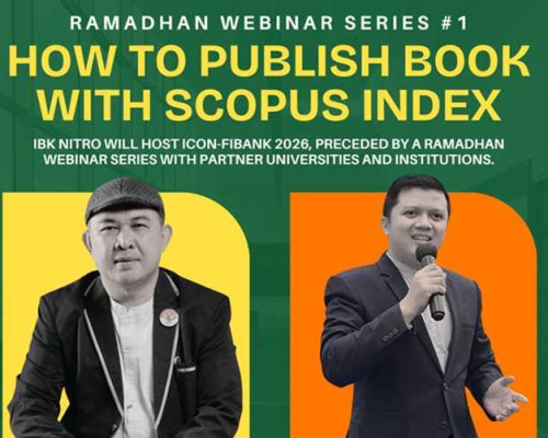 IBK NITRO Gelar Ramadhan Webinar Series #1, Bahas Strategi Terbitkan Buku Terindeks Scopus, 7 Maret