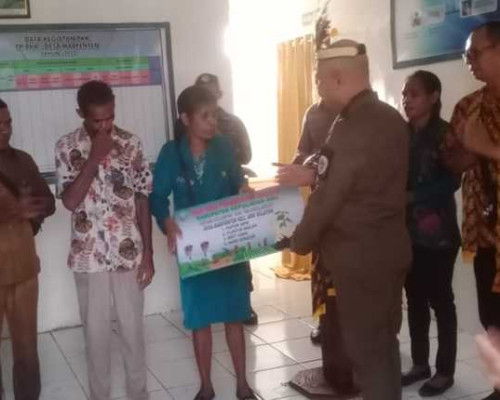 Bupati Aru Serahkan Bantuan Pertanian untuk Kelompok Tani di Marafenfen