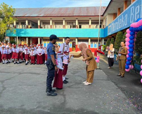 MPLS di SD Negeri 2 Poka, Lestari : Kami Ingin Wujudkan Sekolah Aman dan Nyaman 