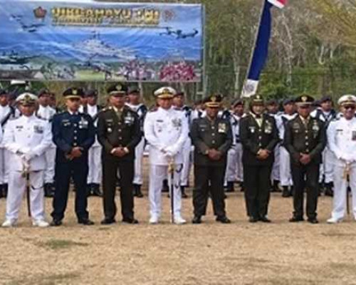 HUT ke-81 TNI, Wabup Kepulauan Aru: TNI Kuat Bersama Rakyat, Jaga Kedaulatan NKRI